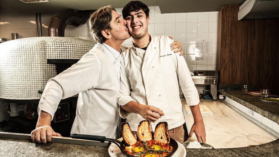 Franco e Lorenzo Ravioli: jeitos diferentes que se unem na hora de cozinhar - Fernando Moraes/UOL