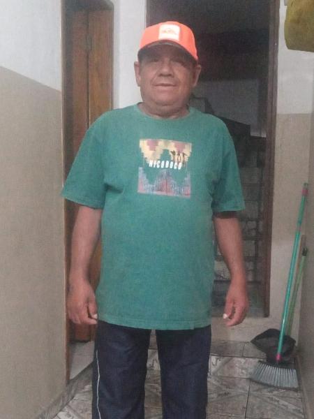 O porteiro Oswaldo em foto atual, 3 anos depois do autotransplante