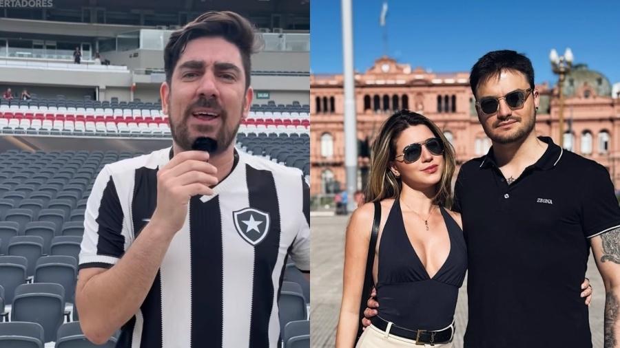 Marcelo Adnet e Felipe Neto estão em Buenos Aires para final da Libertadores