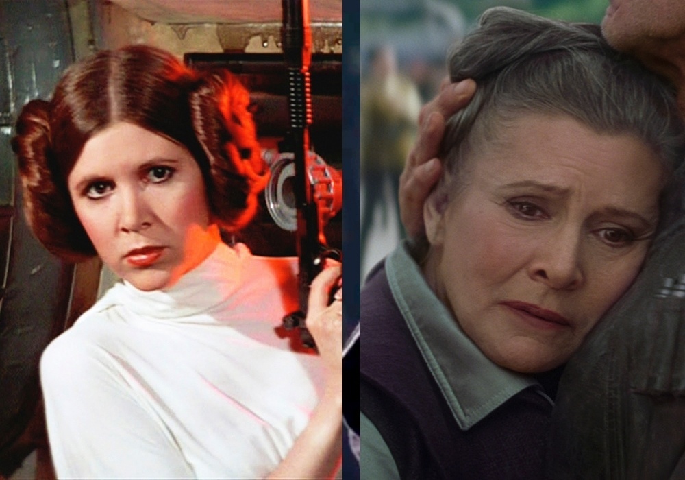 Cena dos filmesCena dos filmes "Guerra nas Estrelas" (1977) de George Lucas e "Star Wars: O Despertar da Força" (2015) de  J.J. Abrams - Montagem/Reprodução