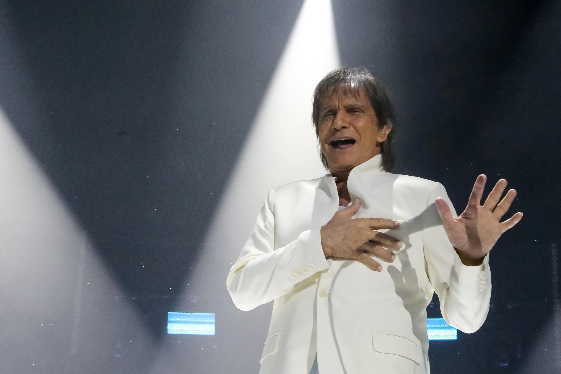 Roberto Carlos se apresenta para o público feminino no Espaço das Américas, em São Paulo - Amanda Perobelli/UOL