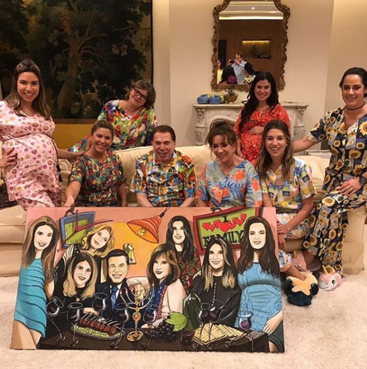 Silvio Santos ganha festa de pijama para comemorar os 87 anos - Reprodução/Instagram/danielabeyruti