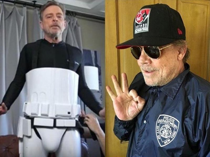Mark Hamill se disfarça de Stormtrooper e de personagem de "Brooklyn-99" para circular na San Diego Comic-Con 2018 - Reprodução/Instagram