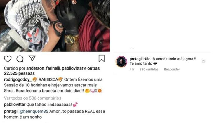 Preta Gil Comenta tatuagem - Reprodução/Instagram - Reprodução/Instagram