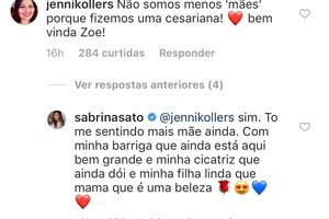 Sabrina Sato fala sobre parto - Reprodução/Instagram - Reprodução/Instagram
