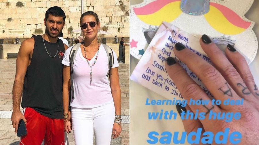 Luana Piovani e o namorado, Ofek Malka; ela mostrou a cartinha que ganhou  do amado - Reprodução/Instagram