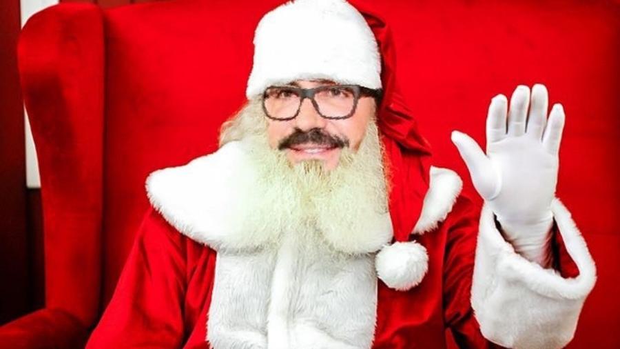 Padre Fábio de Melo como Papai Noel em shopping de São Paulo - Reprodução/ Instagram