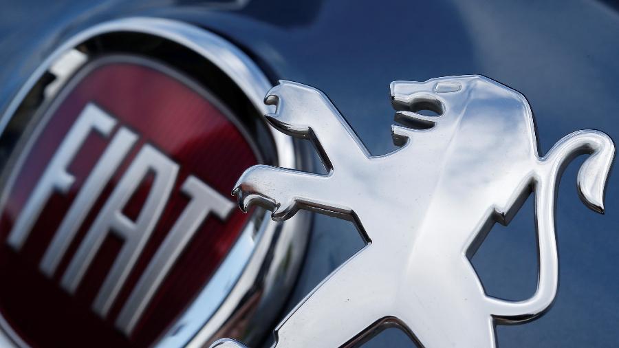31.out.2019 - Logos da Peugeot e da Fiat em foto ilustrativa - Regis Duvignau/Reuters