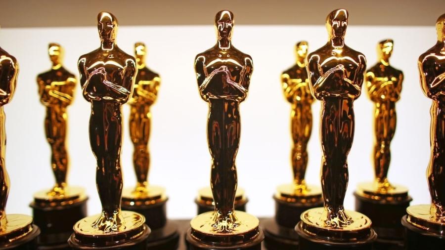 26.fev.2017 - Estatuetas do Oscar em Hollywood  - Christopher Polk / Getty Images