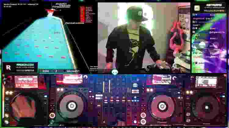 DJ na Twitch - Reprodução/Twitch - Reprodução/Twitch