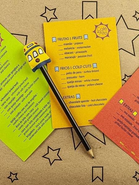 E menus impressos do café da manhã - Reprodução Instagram - Reprodução Instagram