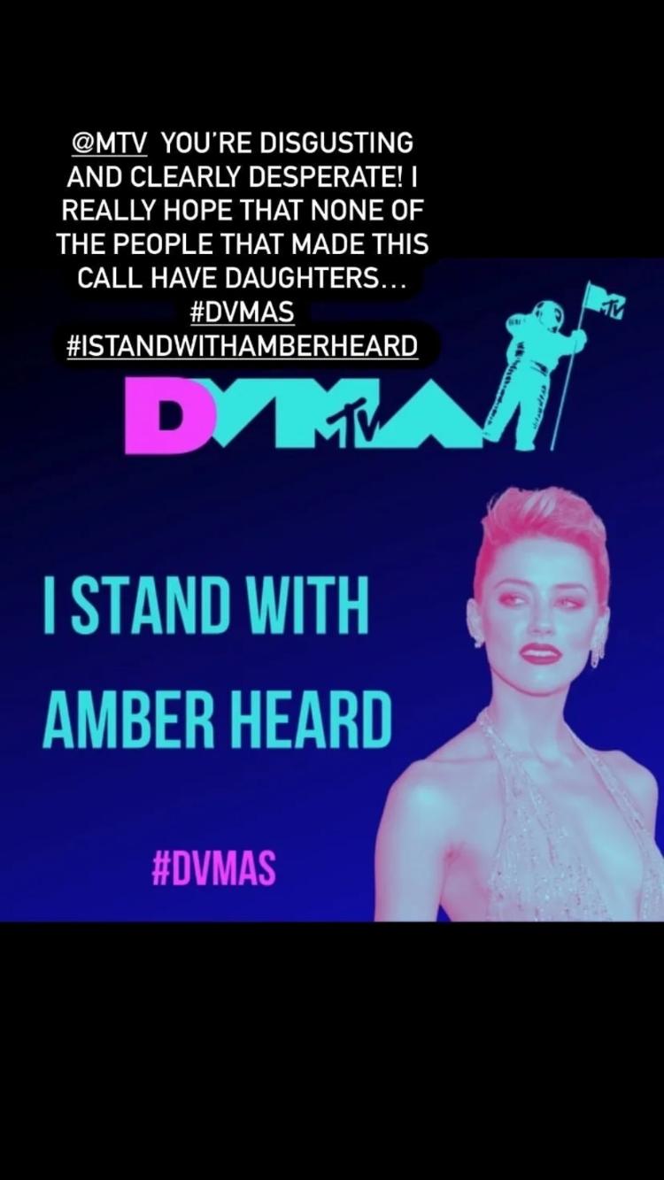 Amber Heard's Sister Destroys MTV - Playback/Instagram - Playback/Instagram