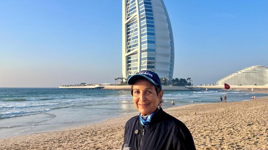 Heloisa Schurmann da Voz dos Oceanos, em Dubai Heloisa Schurmann da Voz dos Oceanos, em Dubai