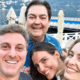 Faustão, Luciana Cardoso, Luciano Huck e Angélica se encontram na Itália - Reprodução/Instagram/lucard