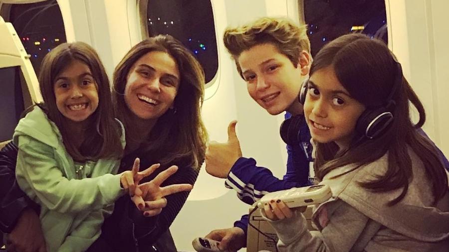 Giovanna Antonelli viaja com os filhos - Reprodução/Instagram