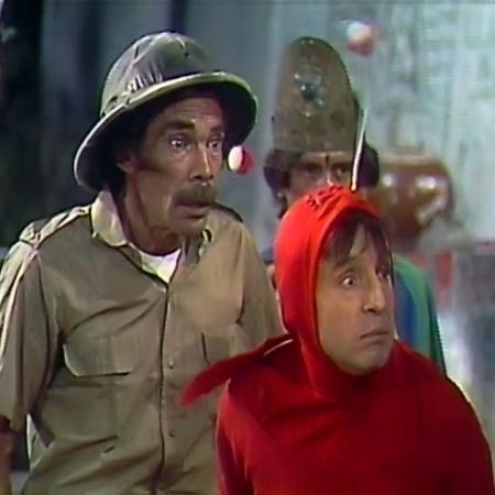 Cena de episódio "O Descobrimento da Tribo Perdida", de "Chapolin" - Reprodução/Multishow - Reprodução/Multishow