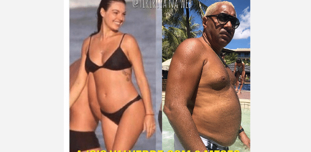 Tiririca faz comparação de sua barriga com a de Isis Valverde