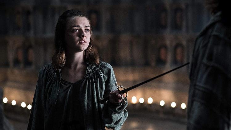 Maisie Williams é Arya Stark em "Game of Thrones", da HBO - Reprodução - Reprodução
