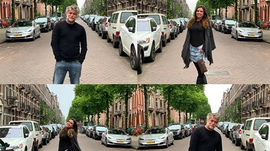 Fábio Assunção curte viagem a Amsterdã com a diretora de Marketing Mel Pedroso - Reprodução/Instagram