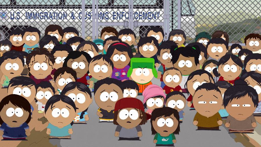 Personagens de South Park, que foi banida na China após exibir episódio com críticas ao país - Divulgação/Comedy Central