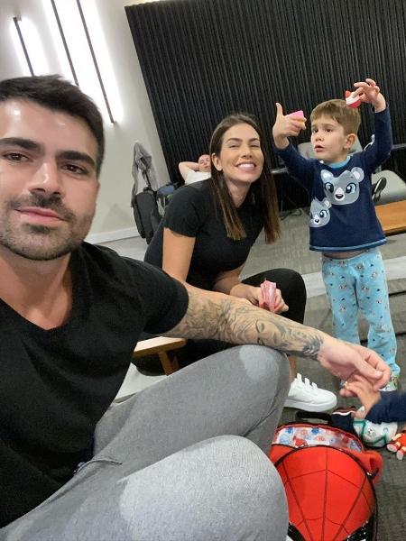 Adriana Sant"Anna e Rodrigão com os filhos, Rodrigo e Linda - Reprodução/ Instagram