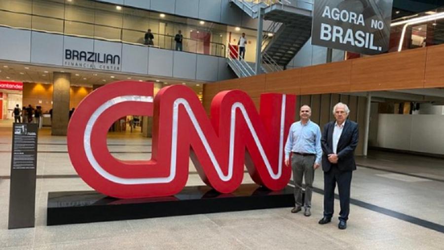 Dono da CNN Brasil visita instalações de canal em São Paulo - Reprodução/Twitter