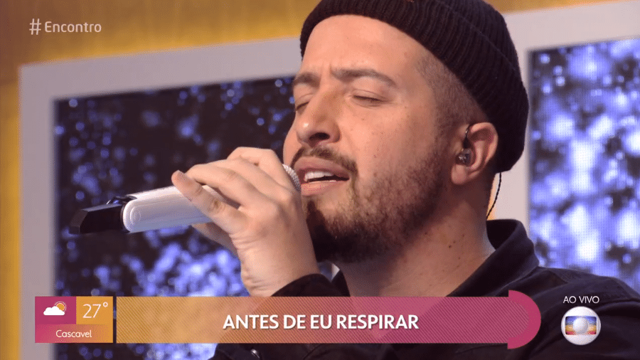 Isaías Saad canta no "Encontro com Fátima Bernardes" - Reprodução/Globoplay