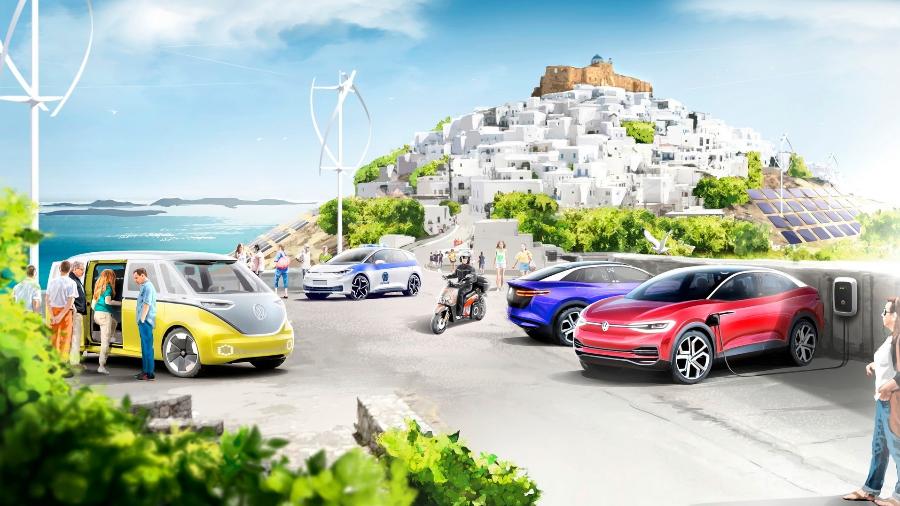 Visão de futuro da VW da ilha grega de Astypalea - Divulgação