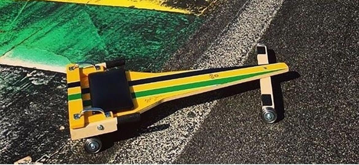 Mulek de Rua fez rolimã especial em homenagem a Ayrton Senna - Divulgação