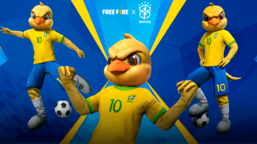 Free Fire, skin do Canarinho da Seleção Brasileira - Divulgação/Garena