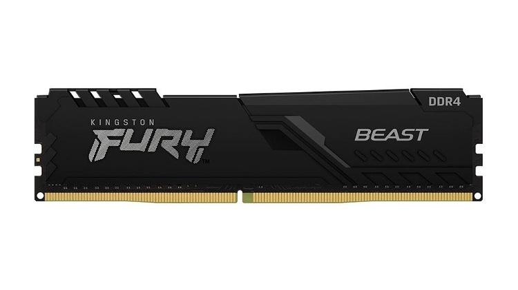 Memória Kingston Fury Beast, 32GB, 3200MHz, DDR4 - Divulgação/Kingston - Divulgação/Kingston