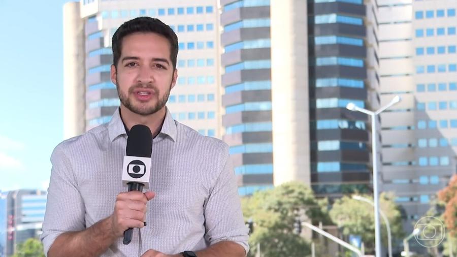 Gabriel Luiz é repórter da TV Globo e foi esfaqueado no DF - Reprodução/TV Globo
