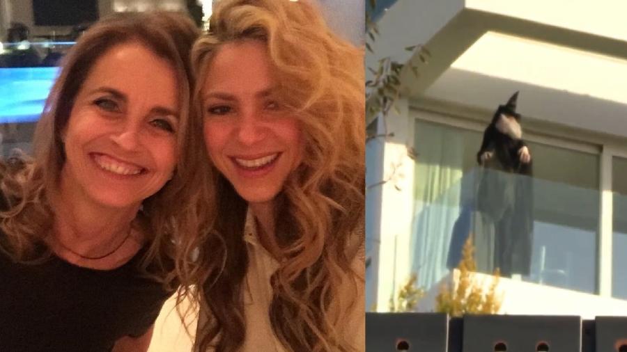 Shakira teria deixado bruxa na sacada de casa em frente à residência da ex-sogra - Reprodução/Redes Sociais