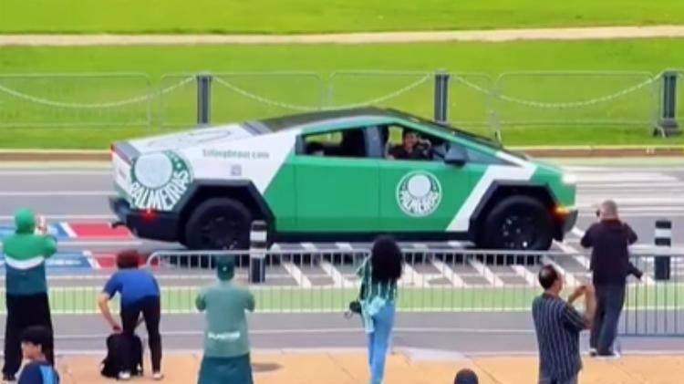 Picape já tem presença confirmada nos arredores do estádio onde Palmeiras e Chelsea se enfrentarão