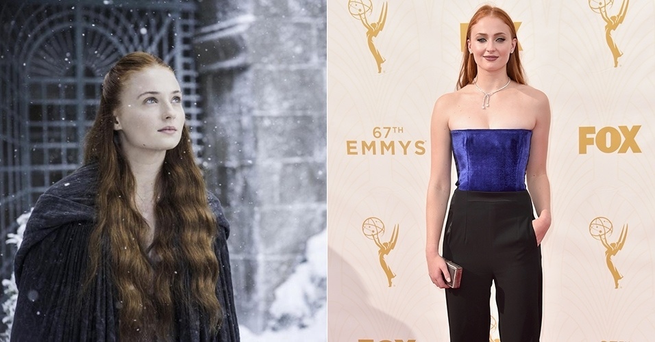 Sophie Turner, a Sansa Stark, investiu em um look poderoso para exorcizar o ar de sofrimento da personagem em "Game of Thrones"