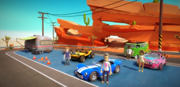 O game "Joy Ride Turbo" coloca os avatares do Xbox 360 para disputar corridas - Divulgação