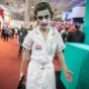 4.dez.2015 - Fã do Coringa capricha na fantasia na Comic Con Experience 2015, no Centro de Exposições São Paulo Expo - Lucas Lima/UOL