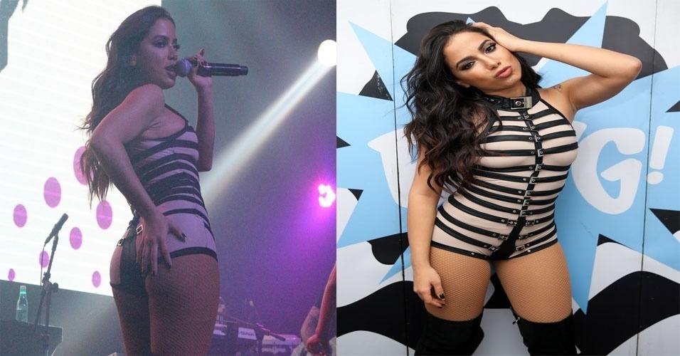 6.jul.2016 - Três dias após cancelar show em Goiânia, Anitta escolheu um figurino ousado para se apresentar na Brook?s, boate na Zona Sul de São Paulo, na noite desta quinta-feira - Renan Katayama /  AgNews /Manuela Scarpa/Brazil News