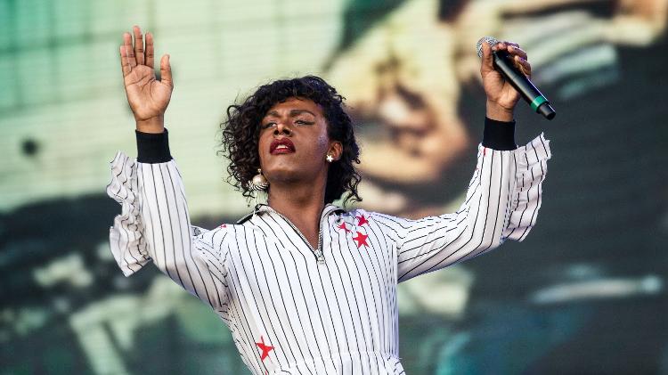 Liniker canta no Rock in Rio - Ricardo Borges/Folhapress - Ricardo Borges/Folhapress