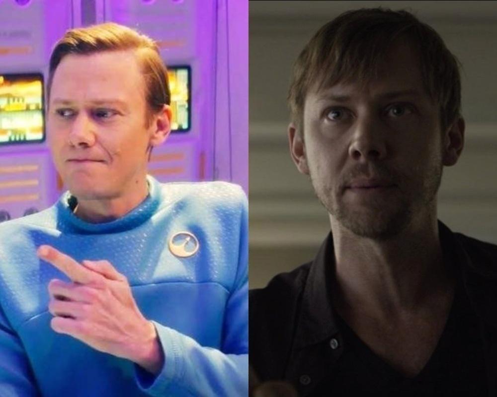 Jimmi Simpson em "Black Mirror" e "House of Cards" - Reprodução e Montagem UOL