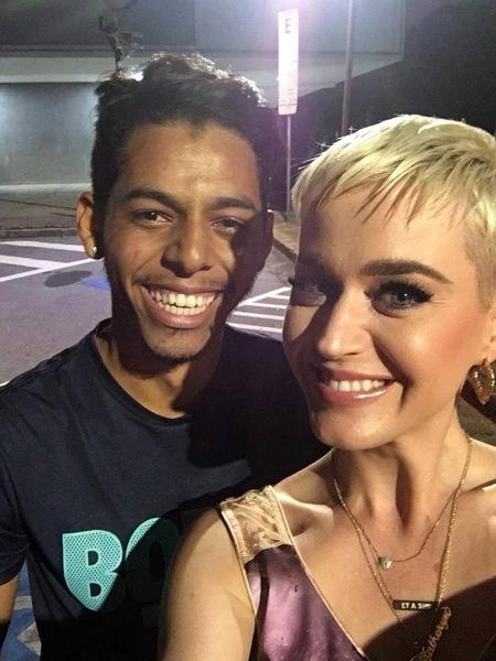Vinícius encontrou Katy Perry no Ibirapuera - Reprodução