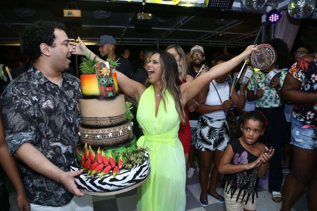 Viviane Araújo celebra 43 anos com festa temática Safari na Mansão da Colina, em Vargem Grande, Rio de Janeiro - Anderson Borde/Ag.News