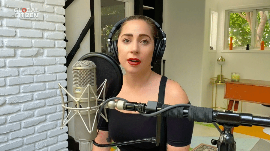 Lady Gaga canta na "One World: Together At Home" - Reprodução/YouTube