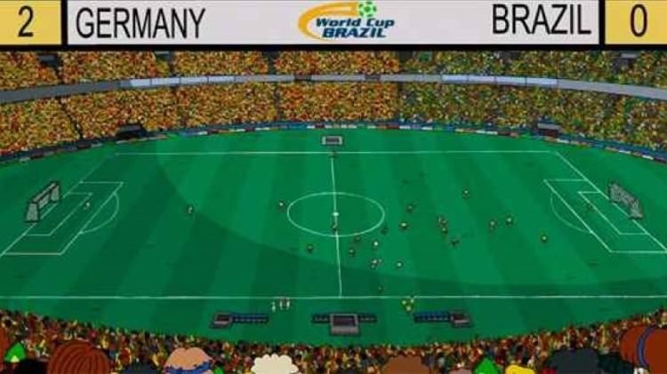 Em 'Os Simpsons', Brasil perdeu na Copa do Mundo para a Alemanha... de 2x0 - Reprodução - Reprodução