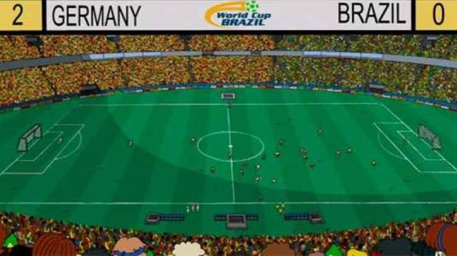 Em "Os Simpsons", Brasil perdeu na Copa do Mundo para a Alemanha... de 2x0 - Reprodução