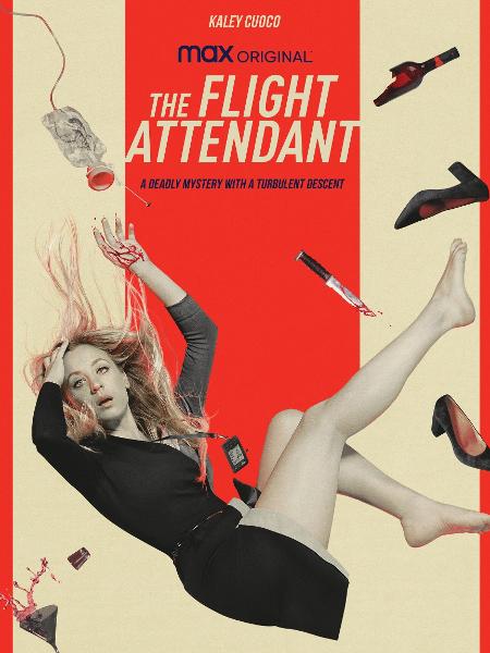 Kaley Cuoco no pôster de "The Flight Attendant", nova série da HBO Max - Reprodução