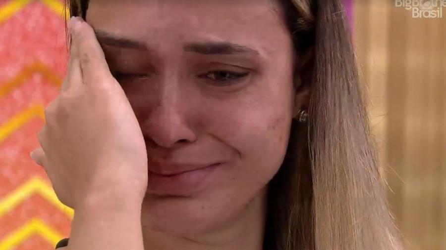 BBB 21: Sarah chora no camarim - Reprodução/ Globoplay