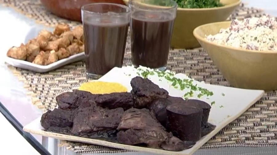 Feijoada feita por Ana Maria Braga - Reprodução/TV Globo