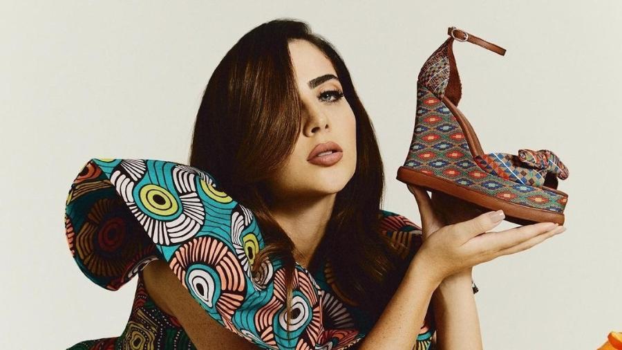 Jade Picon posou para campanha de marca de sapatos com estampas africanas - Reprodução/Instagram
