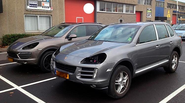 Exemplares do Cayenne tiveram faróis removidos na Holanda; itens seriam usados para cultivar maconha - Reprodução - Reprodução